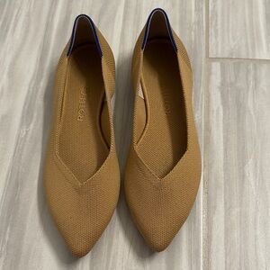 Rothy's Tan pointed toe flats